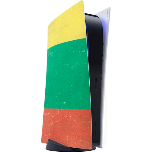 Lithuania Flag Distressed PlayStation PS5 Skins